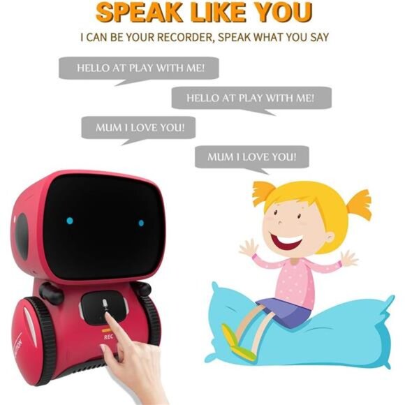 Kids Robot Toys for Girls and Boys, Voice Control and Touch Sensor Interactive - Picture 4 of 7